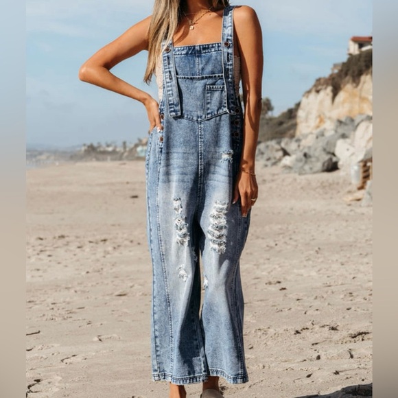 Halo & Harley Denim - Stylish Blue Denim Overalls